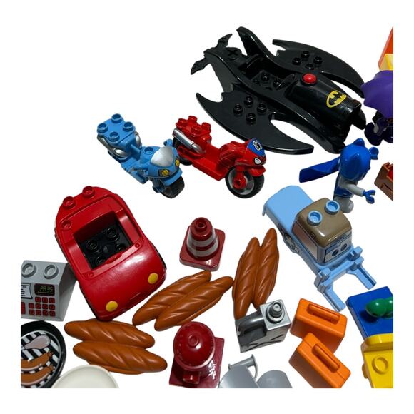 Large Lot Lego Duplo People Figures Animals Vehicles Superheroes Food Furniture - Picture 6 of 7